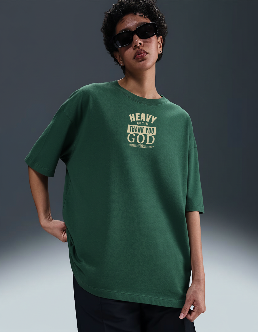 HEAVY ON THE "THANK YOU GOD"