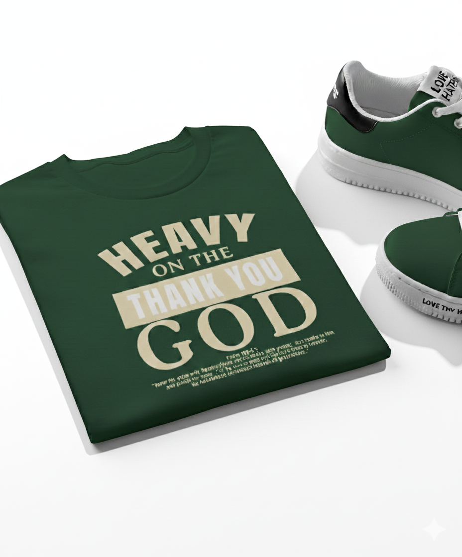 HEAVY ON THE "THANK YOU GOD"