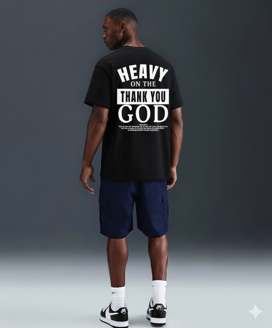 HEAVY ON THE "THANK YOU GOD"