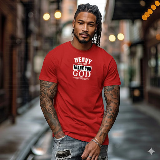 HEAVY ON THE "THANK YOU GOD"